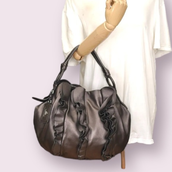 PRADA NAPA LEATHER HOBO SHOULDER BAG - Picture 15 of 16